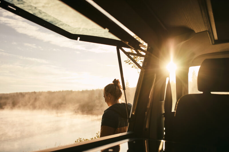 VW T6 Camping Aufstellenster Morgenstimmung