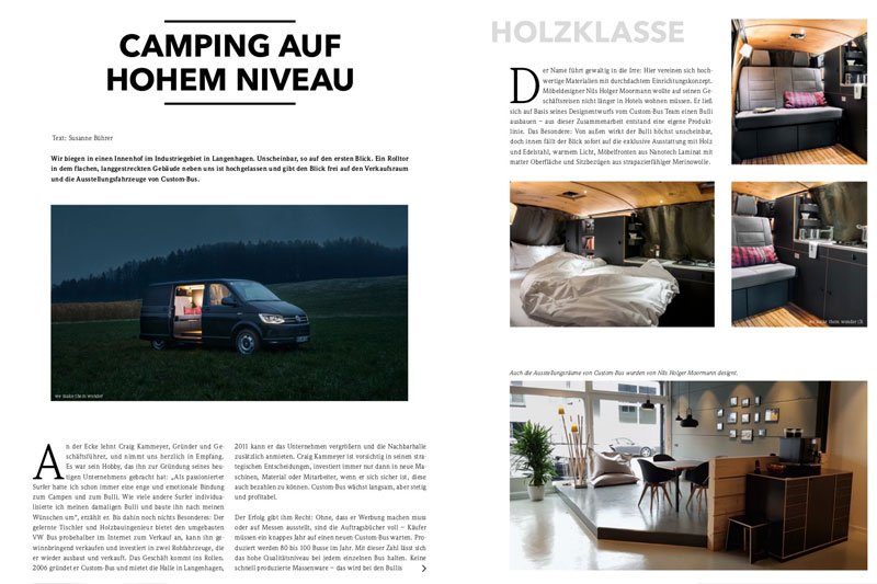 Camping auf hohem Niveau