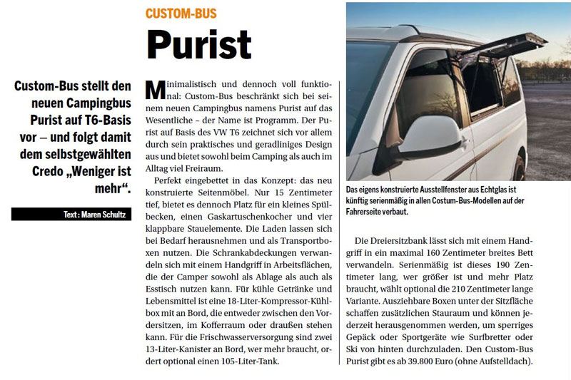 Custom-Bus Purist in der RMI