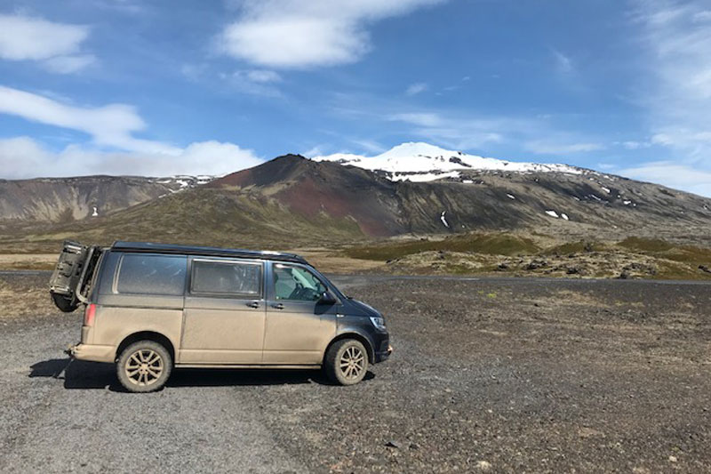 VW T6 Camper auf Island