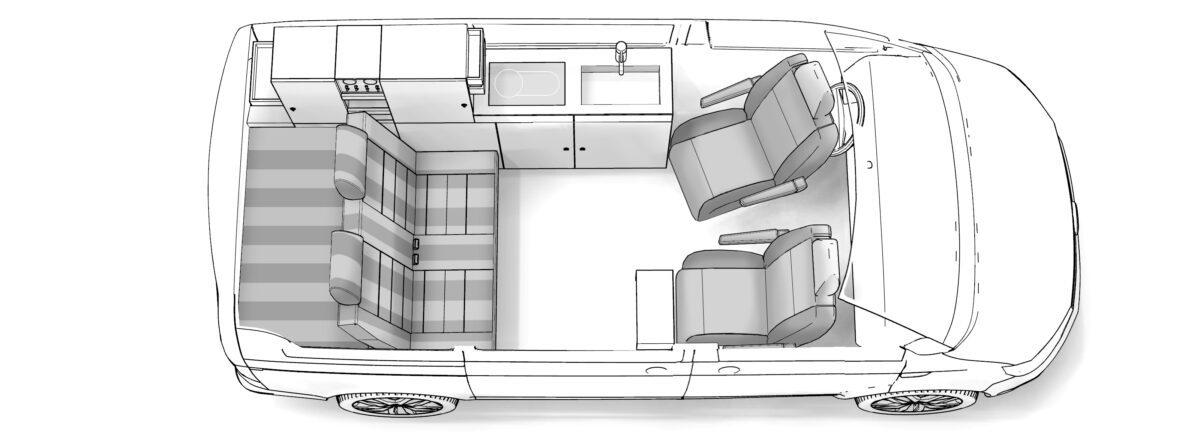 Grundriss Streifenwagen