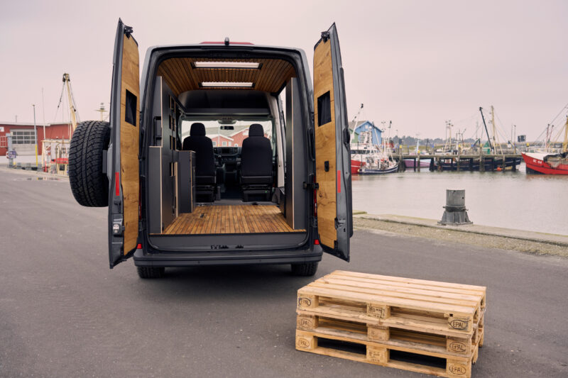 Maximaler Laderaum im Reisemobil der Sprinter Klasse